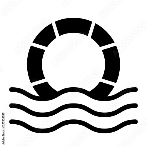 Safety Buoy Solid Icon