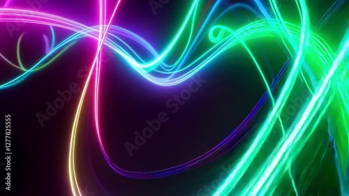 abstract background with glowing lines
