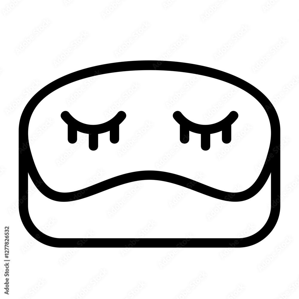 Sleep Mask Line Icon Sleep Mask Line Icon