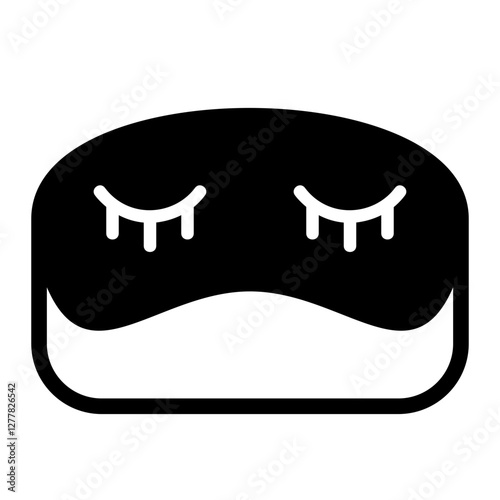 Sleep Mask Solid Icon
