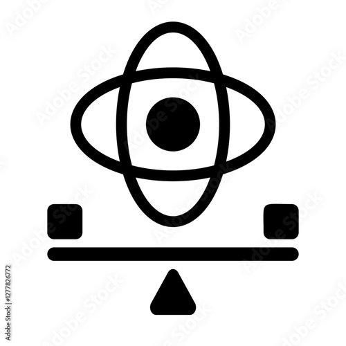Stabilization Solid Icon