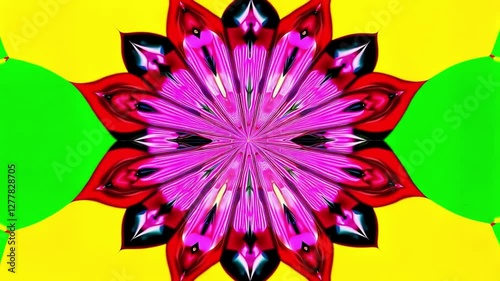 abstract colorful flower