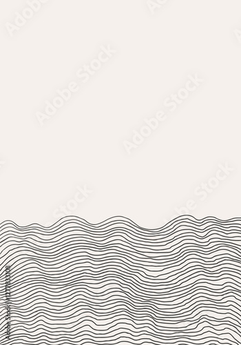 Stylish templates with organic abstract shapes and line