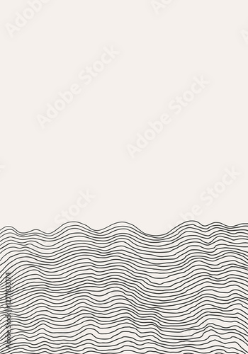 Minimalist wall art. background in minimalist style.