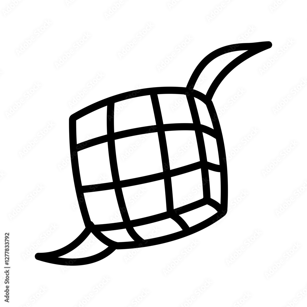 ketupat opor fitr ramadhan moslem islam eid raya - symbol icon element vector logo line art ketupat opor fitr ramadhan moslem islam eid raya - symbol icon element vector logo line art