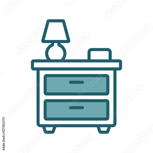 nightstand icon vector design template simple and clean