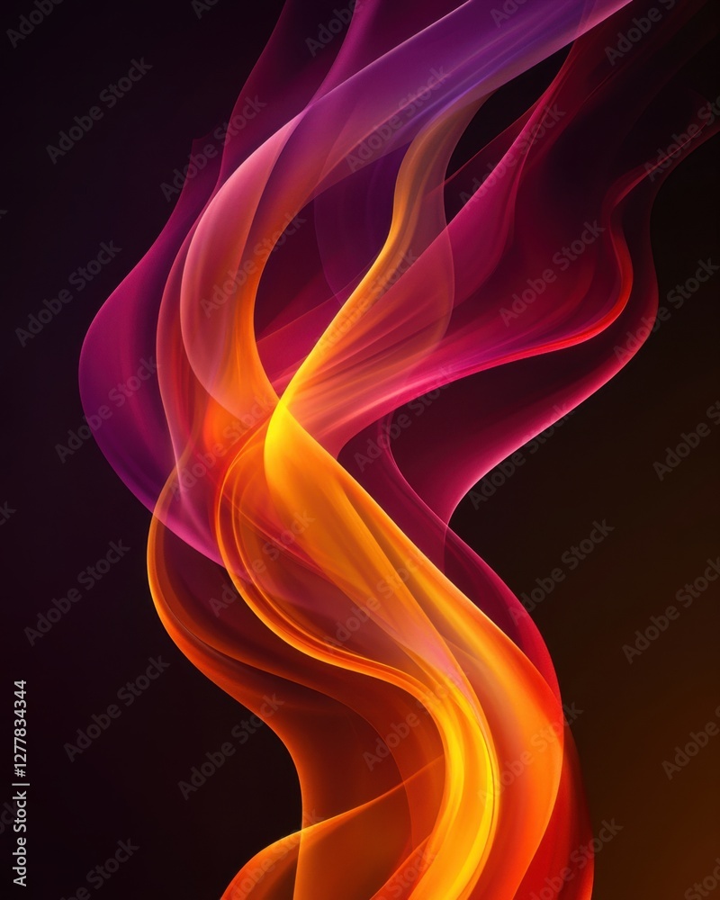 Abstract fiery flow with vibrant gradient colors on dark background creating a dynamic modern art wallpaper design for digital use Abstract fiery flow with vibrant gradient colors on dark background creating a dynamic modern art wallpaper design for digital use