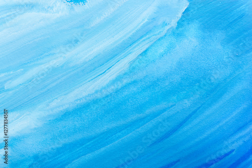 青色の絵具で塗られた背景