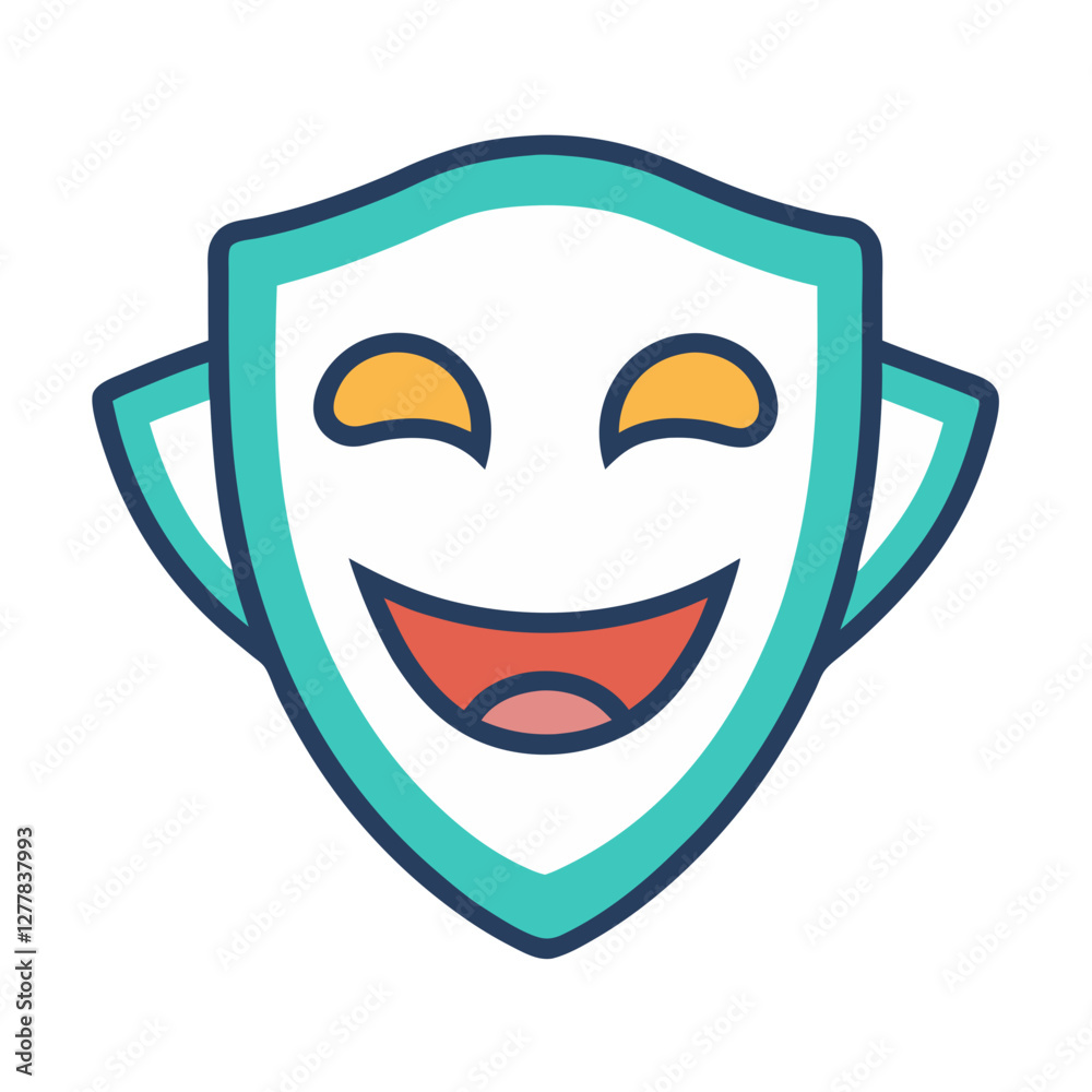 Happy mask vector illustration design
Happy mask vector illustration design