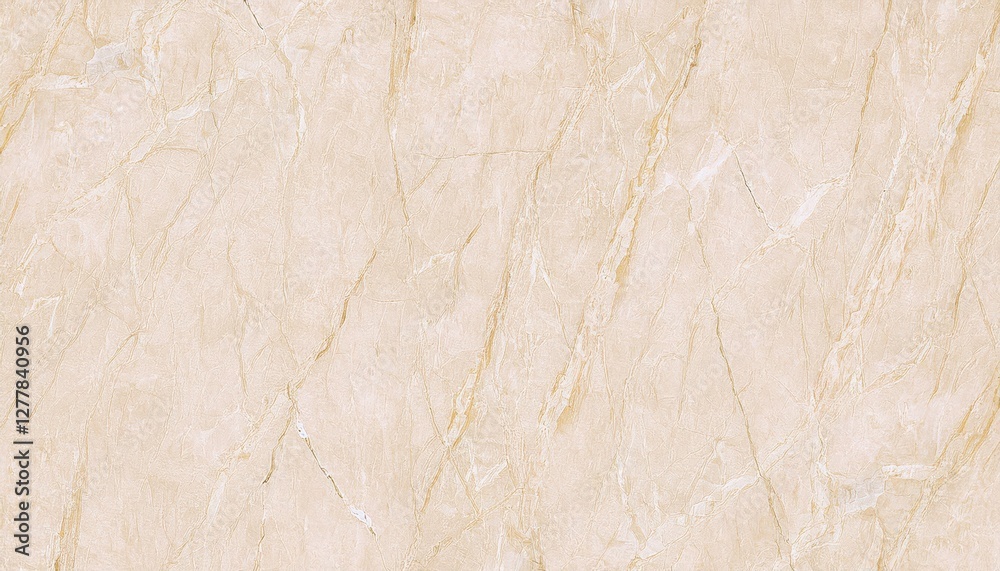 Fototapeta premium beige marble texture with natural veins, polished stone background for interior design, flooring, and wall decoration