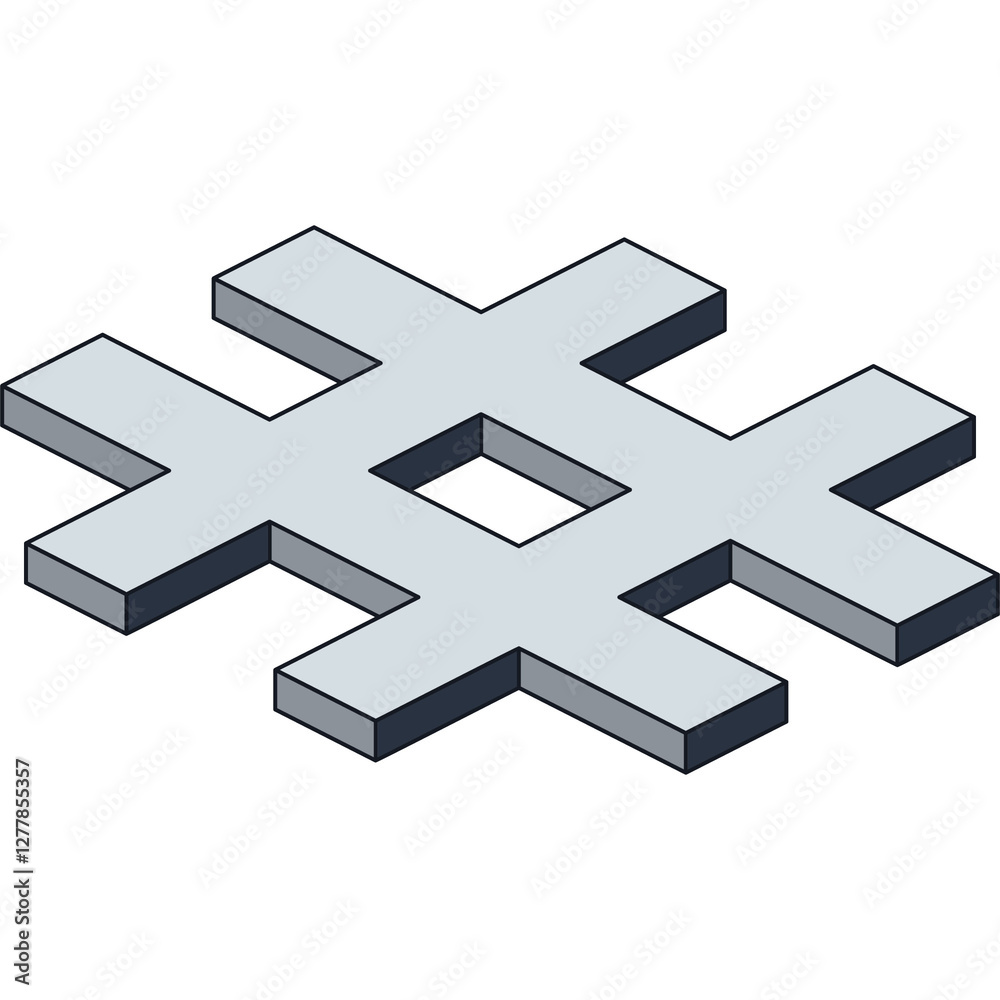 Fototapeta premium Hashtag Sticker