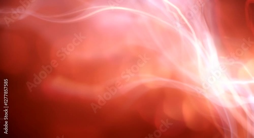 Red light streaks, bokeh background, abstract art, design element