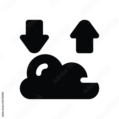 migrating glyph icon. Strong and solid vector icon for websites, mobile interfaces, presentations, and visual branding. High quality and easy to edit.