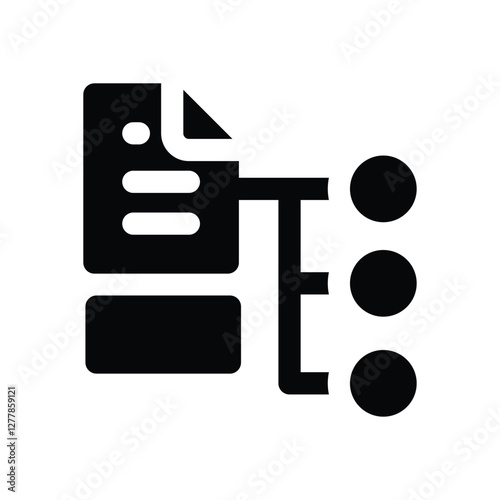 big data glyph icon. Strong and solid vector icon for websites, mobile interfaces, presentations, and visual branding. High quality and easy to edit.