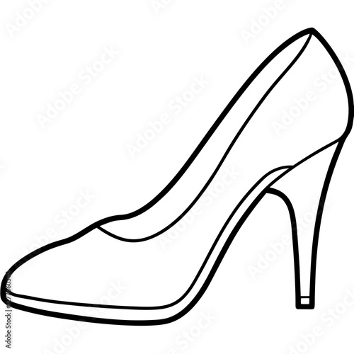 Chic High Heel Sketch