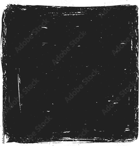 Black square grunge textured background with copy space, creating a vintage distressed effect, ideal for adding a retro or aged feel to designs