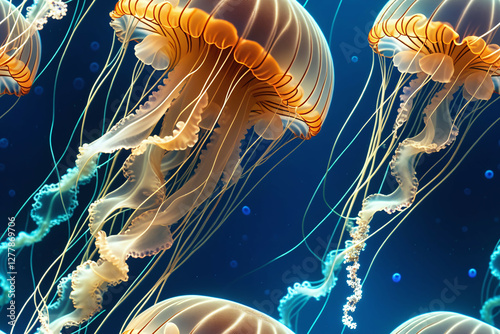 Underwater landscape with j...