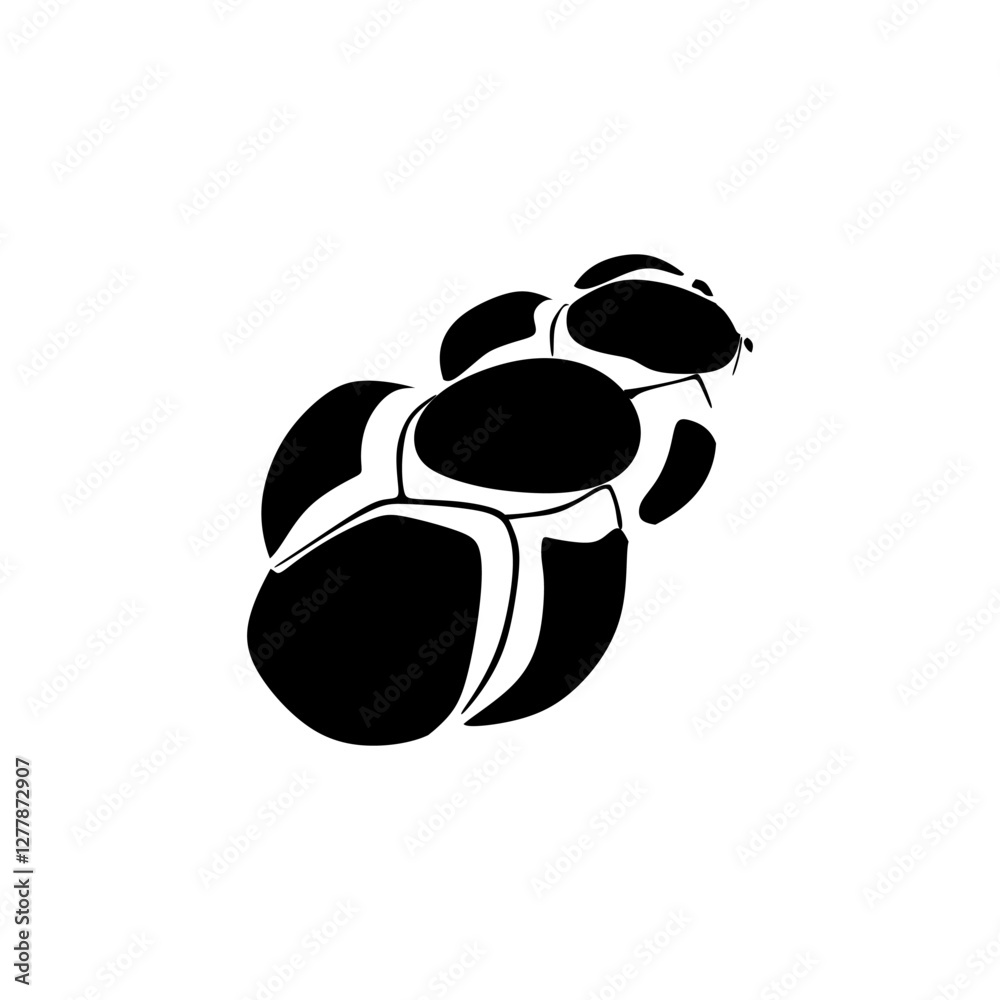 Obraz premium Challah bread, traditional swiss loaf, black fill icon vector illustration. Editable graphic resources for many purposes.