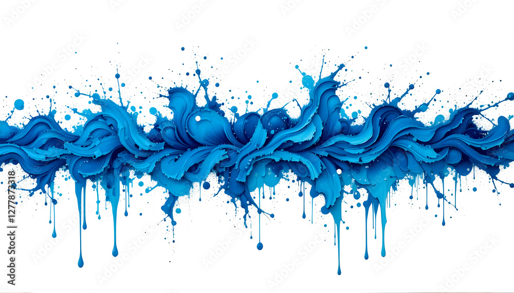 Fototapeta premium ia generated. background texture of colorful acrylic paint. background texture of colorful paint brush strokes