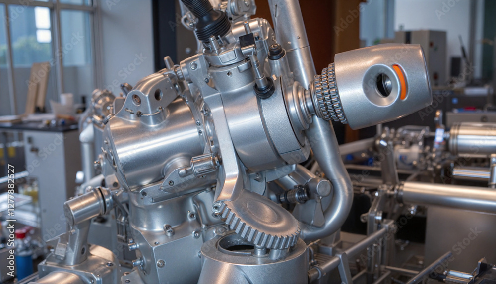 Mechanical gear wheels in robotic arm mechanism, advanced technology Mechanical gear wheels in robotic arm mechanism, advanced technology