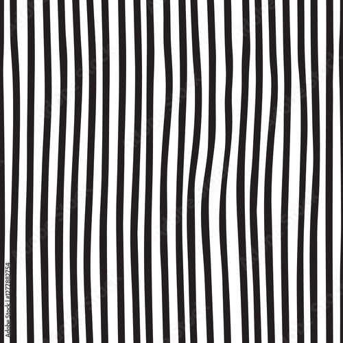 Brush drawn thin vertical lines seamless pattern.