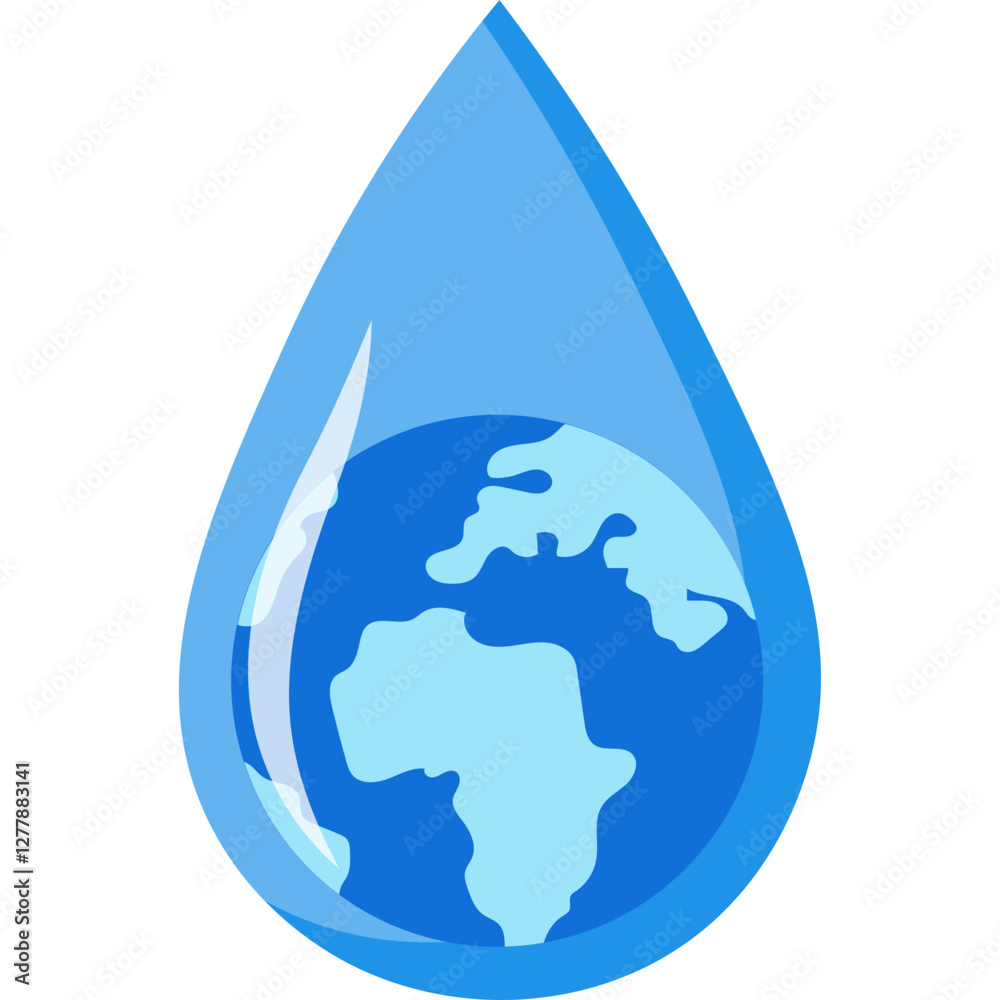 Obraz premium World Water Day Illustration