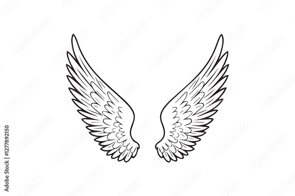 Obraz premium Angel Wings Illustration vector