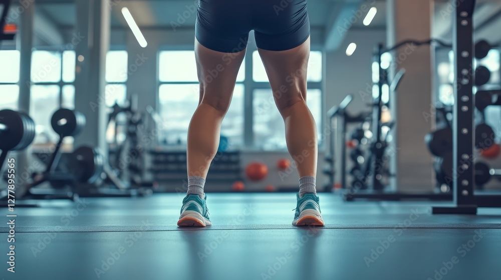 Knee exercises in a spacious gym. Featuring strength and recovery Knee exercises in a spacious gym. Featuring strength and recovery