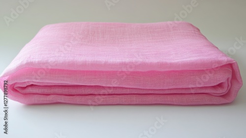 Soft Pink Fabric Texture on Light Background for Creative Projects