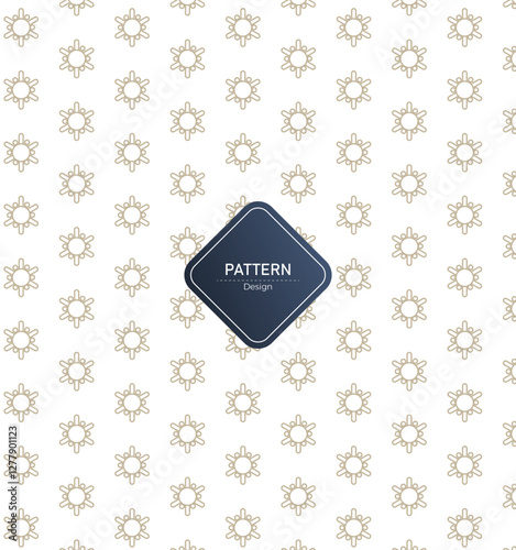 Abstract simple geometric seamless pattern  on white background.