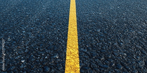 Asphalt Road Surface, Yellow Line, Outdoors, Transportation