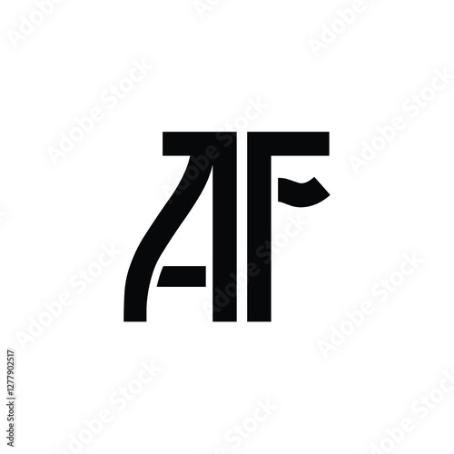 Free Download AF monogram logo design letter text name symbol monochrome logotype alphabet character simple logo - GFXLoad