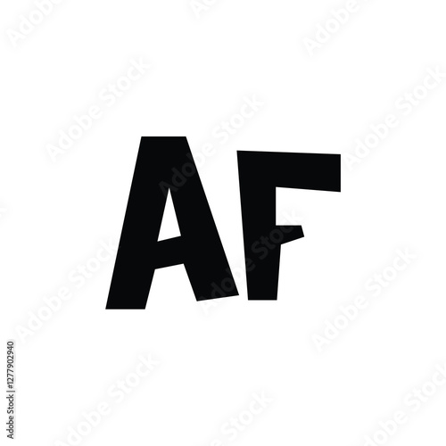 Free Download AF monogram logo design letter text name symbol monochrome logotype alphabet character simple logo - GFXLoad