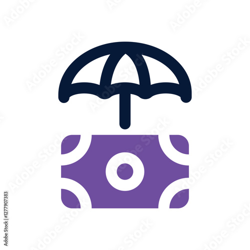 insurance dual tone icon. Sleek and modern vector icon for websites, mobile apps, marketing materials, and corporate design. Fully scalable and ready to use.