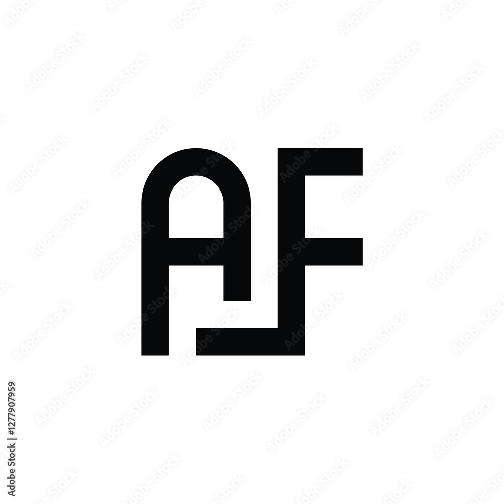 AF monogram logo design letter text name symbol monochrome logotype alphabet character simple logo AF monogram logo design letter text name symbol monochrome logotype alphabet character simple logo