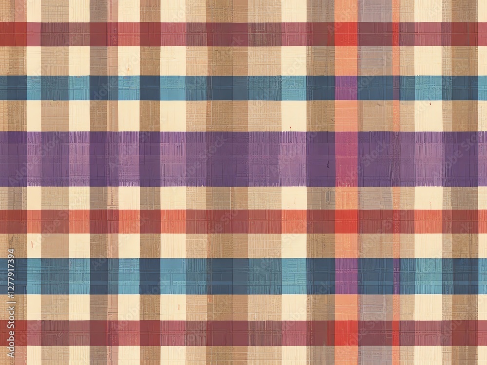 Striped Pattern Design: A Textured Plaid Background Striped Pattern Design: A Textured Plaid Background
