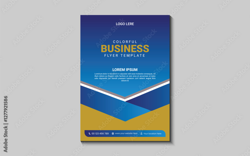 Fototapeta premium Corporate business flyer design template