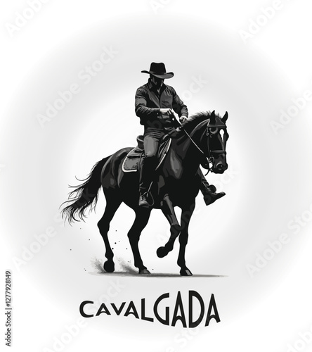 logo para cavalgada e composições semelhantes
