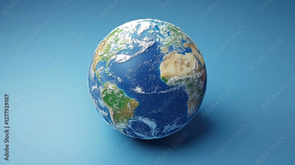 Our Stunning Planet Earth, A 3D Digital Rendering Our Stunning Planet Earth, A 3D Digital Rendering