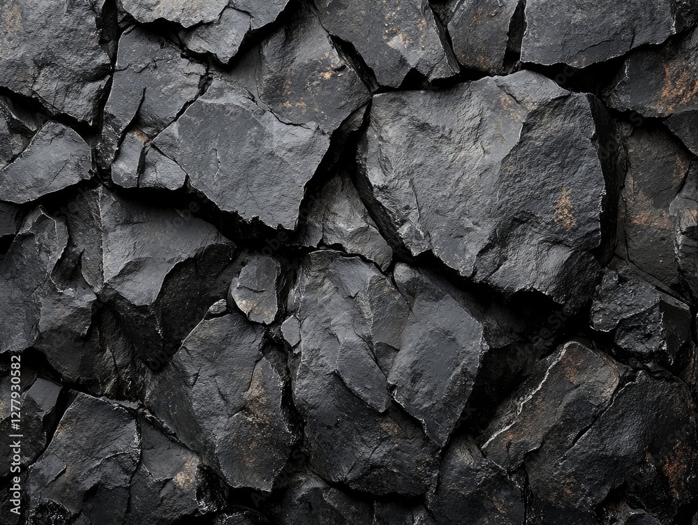 Dark, rough rock wall texture, closeup, background, design Dark, rough rock wall texture, closeup, background, design
