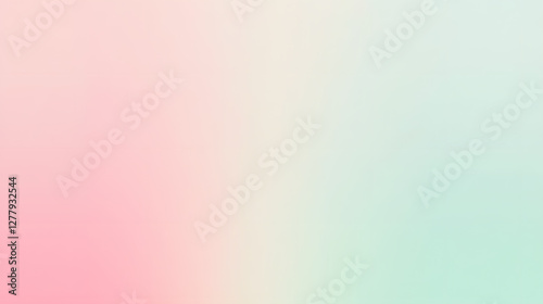 Soft Pastel Gradient in Pink and Mint, Gentle Abstract Background
