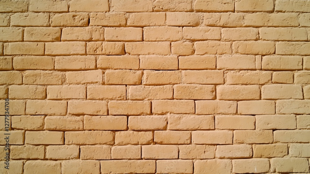 Obraz premium Light Beige Brick Wall Texture Background Perfect for Design Projects
