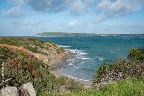 view from the beach