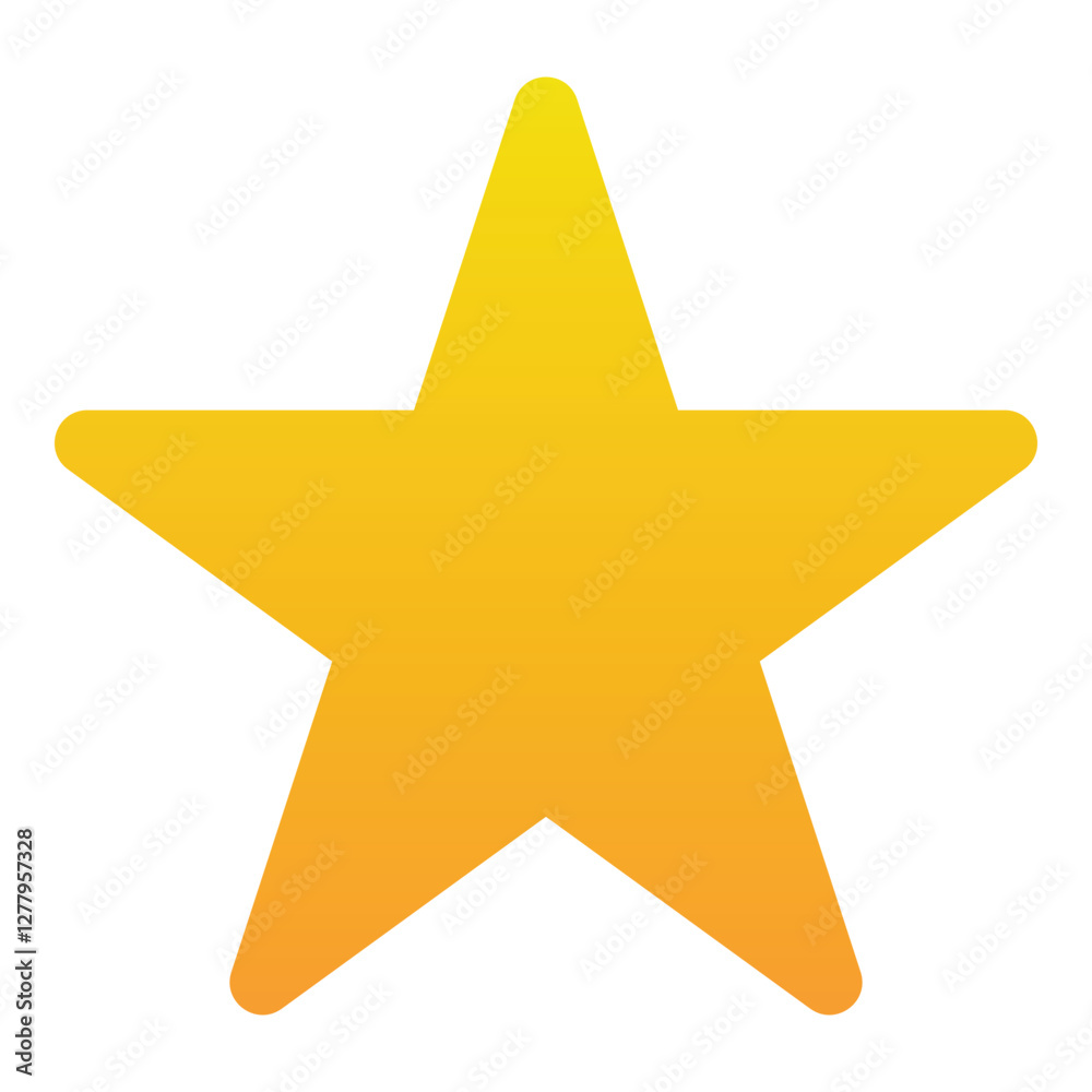 Obraz premium Gradient color icon, illustration for Star, bookmark.
