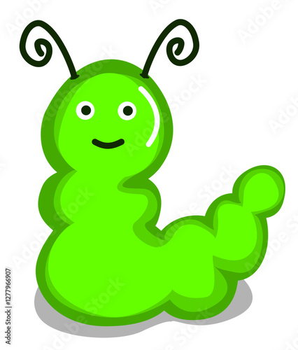 Ilustración de una oruga