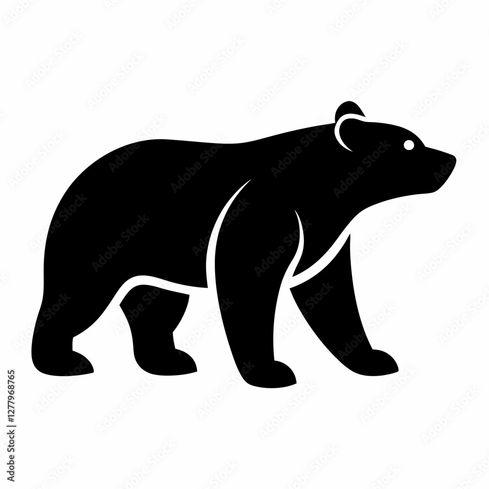 Fototapeta premium silhouette of bear