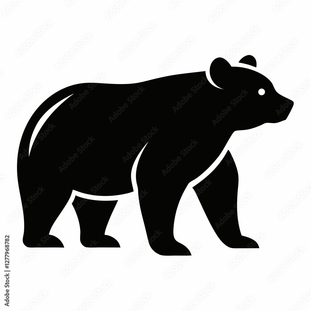 Obraz premium vector illustration of a bear