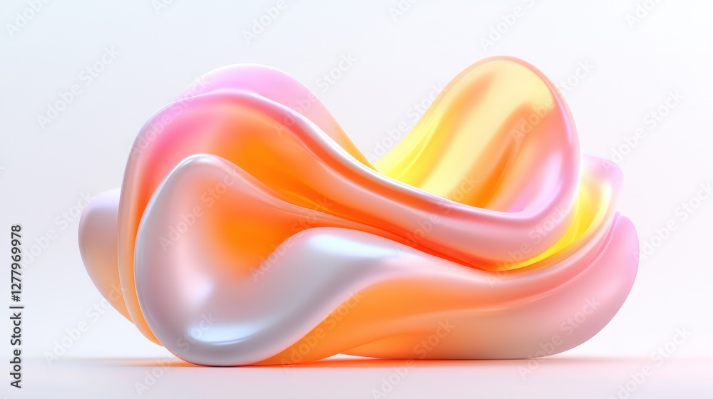 Captivating Abstract Fluid Swirls of Vibrant Color and Light in Dynamic Mesmerizing Motion