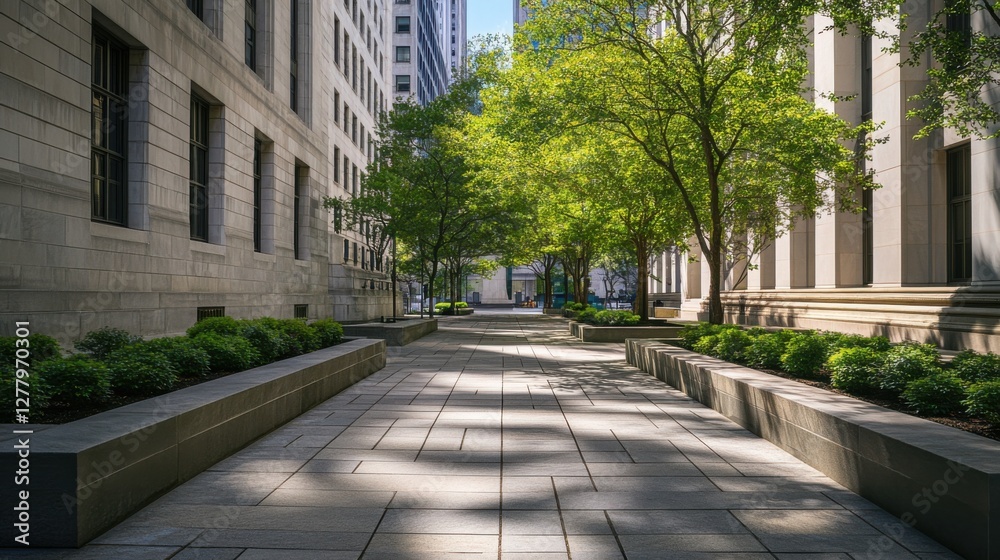 Federal Reserve building in a serene urban setting. Featuring financial regulation and market stability Federal Reserve building in a serene urban setting. Featuring financial regulation and market stability