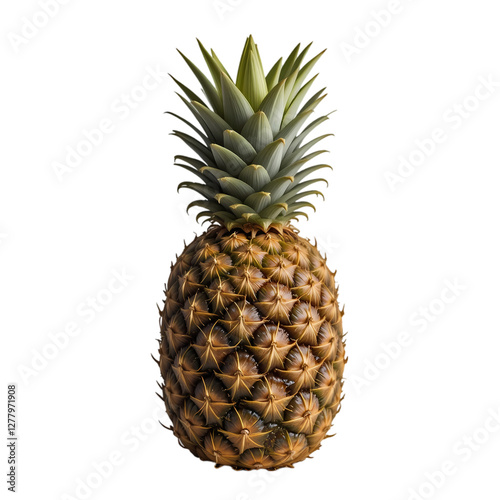 Fresh Pineapple: High-Res Image isolated on transparent background